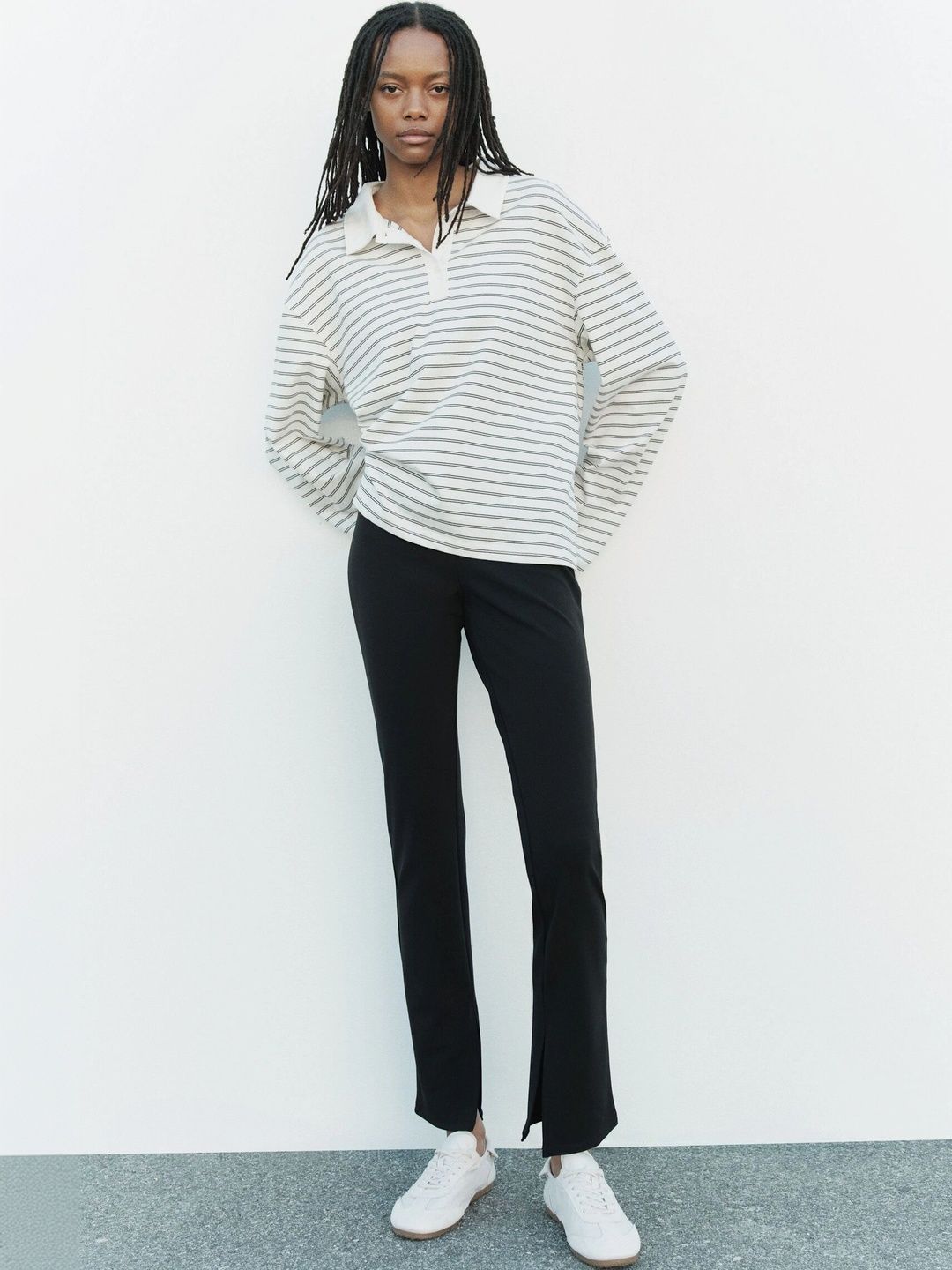 H&M Women Ponte Di Roma Pull-On Trousers-picture-47