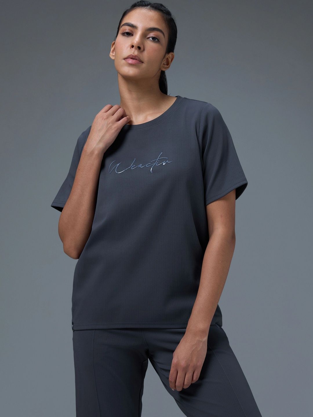 Technosport Women Typography T-shirt-picture-19