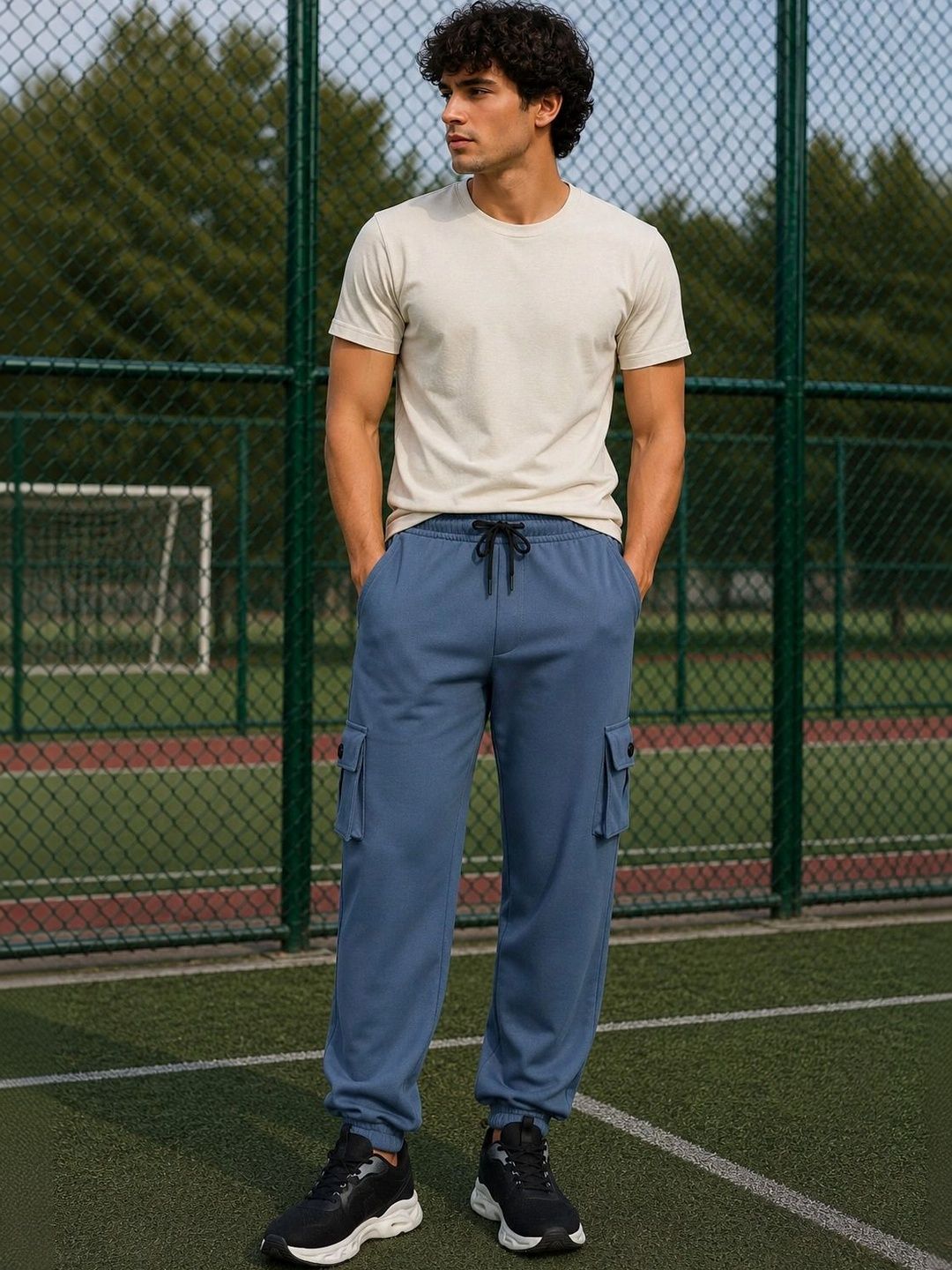 SZN Men Smart Mid-Rise Jogger Trousers-picture-39
