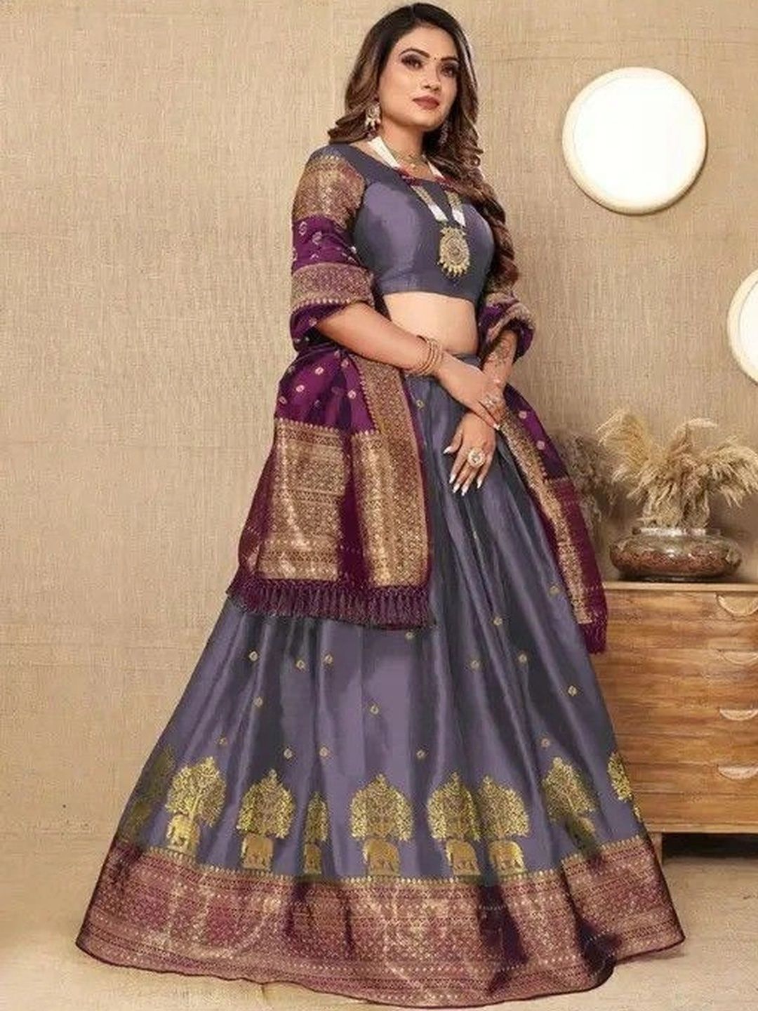 tathastufab Women Unstitched Lehenga & Blouse With Dupatta-picture-46