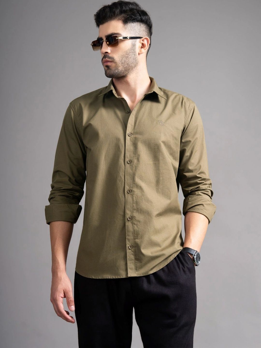 PAUL STREET Men Classic Slim Fit Casual Shirt-picture-18