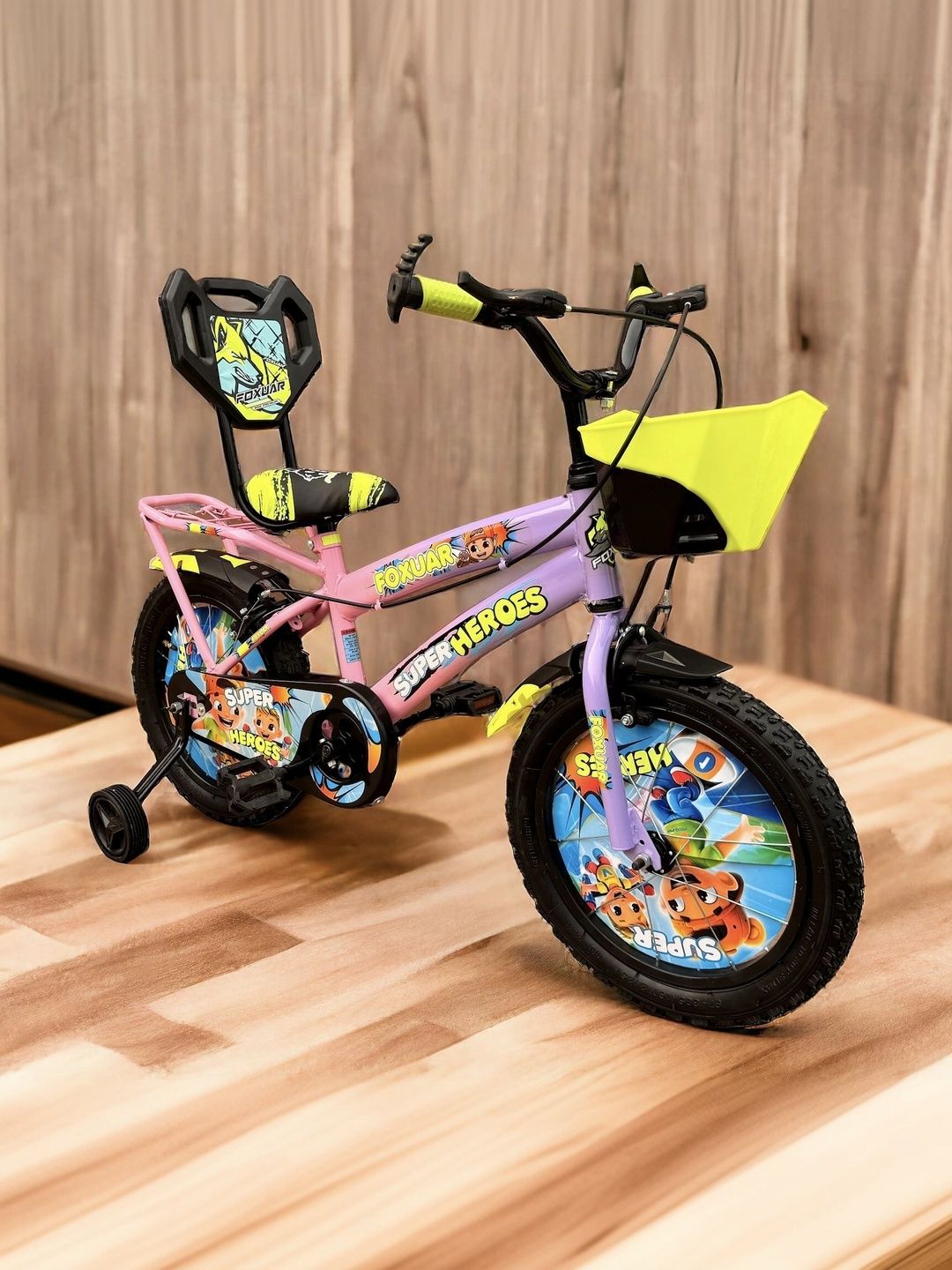 FOXGLOVE SUPERHEROES Patterned Glossy Bicycle - 16 Inch-picture-10