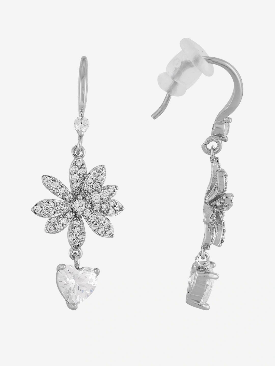 Kushal's Fashion Jewellery Floral Drop Earrings-picture-46