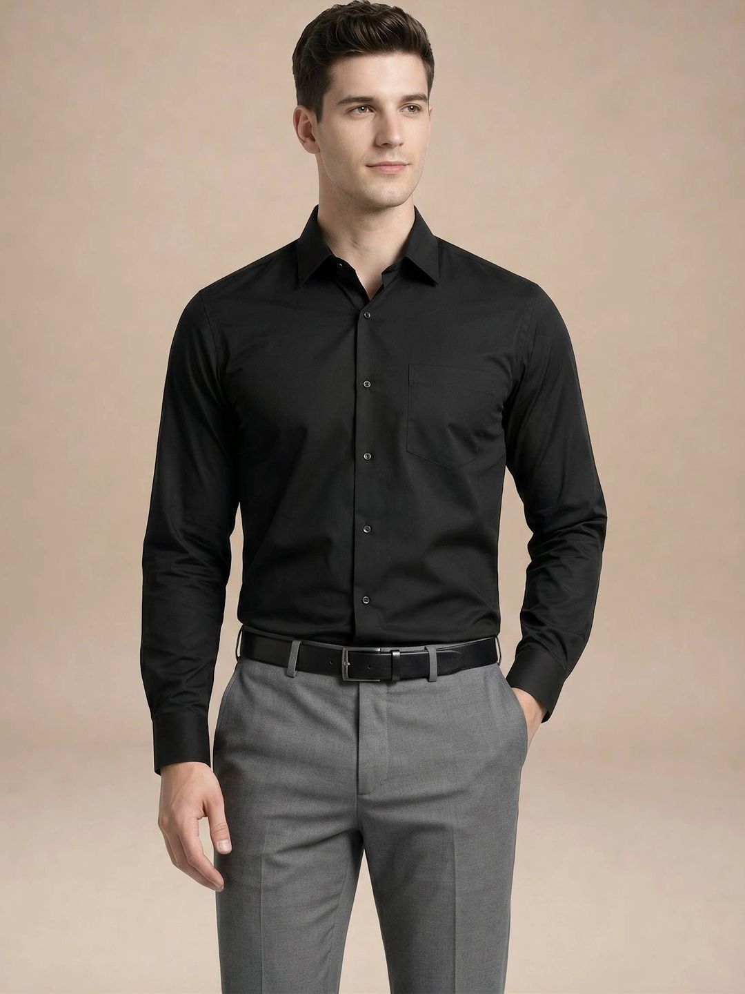 Turtle Men Standard Slim Fit Formal Shirt-picture-37