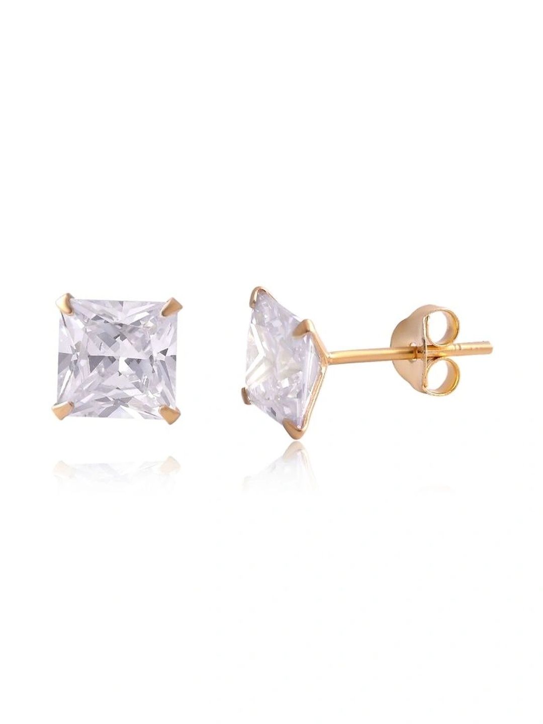 STERLINGLOW ABHOOSHAN Square Studs Earrings-picture-15