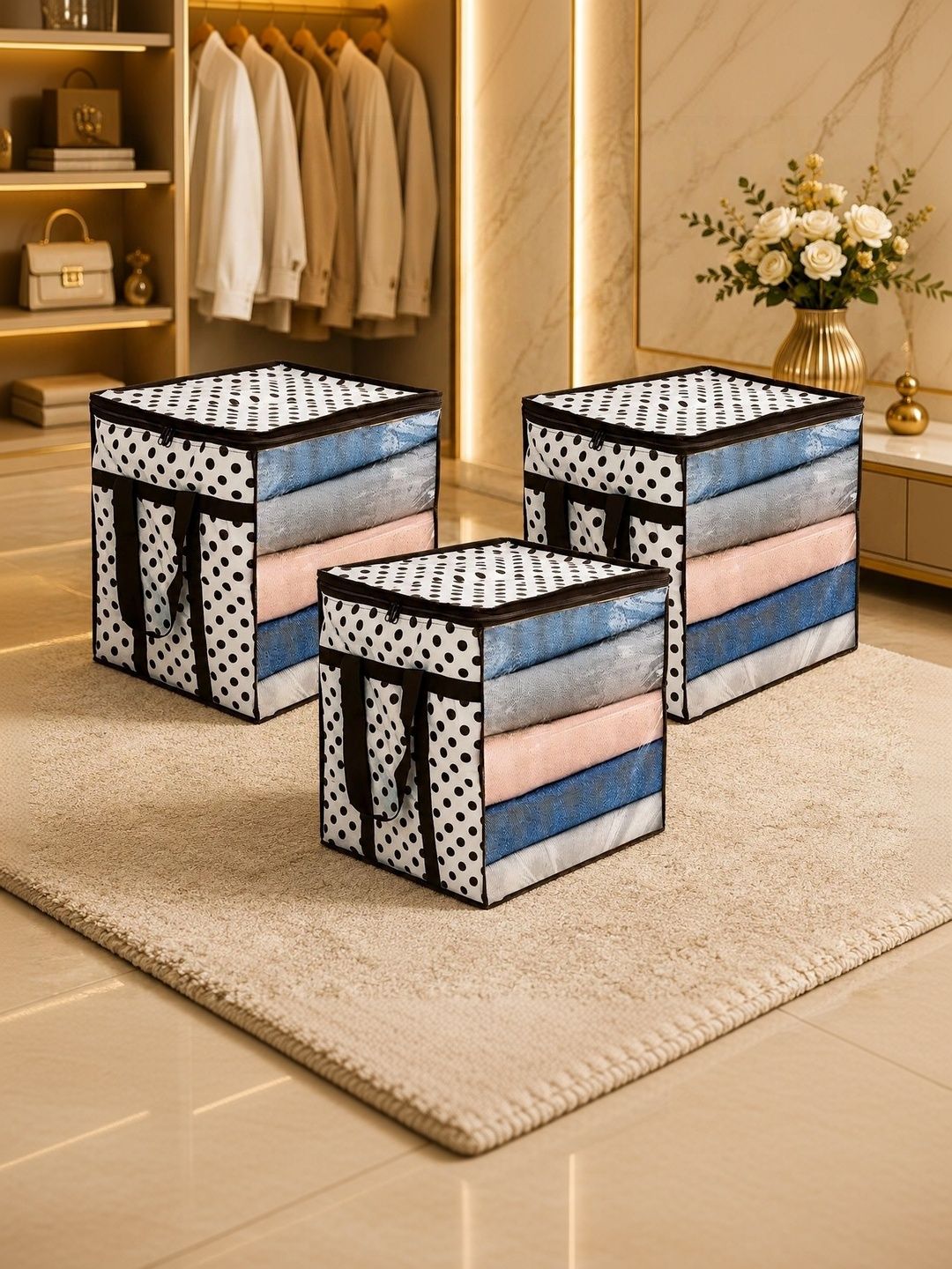 AMAK INC Black Set of 3 Reusable Multi-Utility Organisers-picture-25