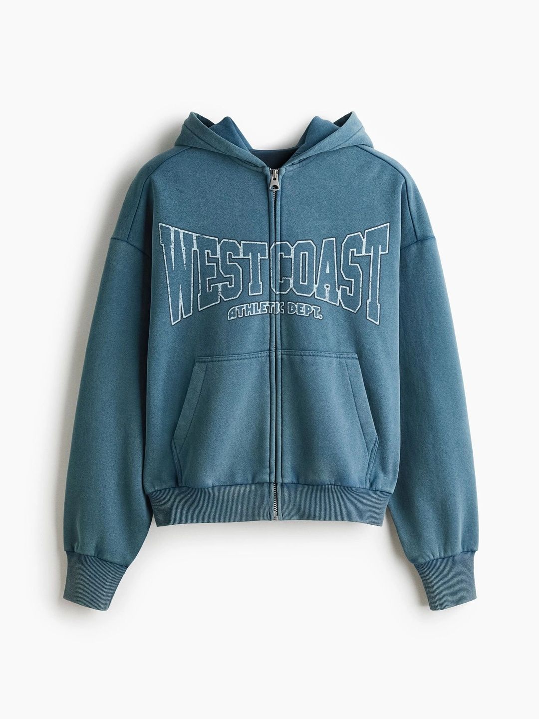 H&M Men Oversized Fit Printed Zip-Through Hoodie-picture-29