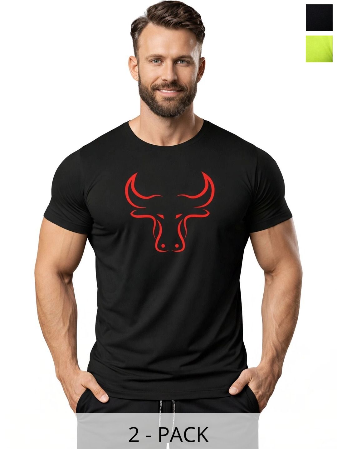 3Colors Men 2 Printed Moisture Wicking T-shirt-picture-20