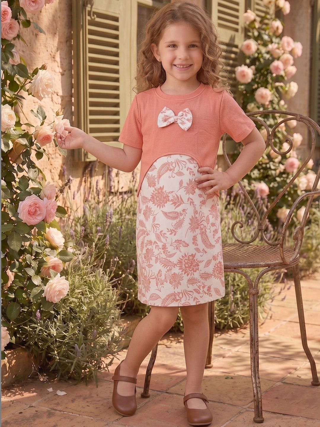 Miss & Chief Floral Print A-Line Dress-image-38