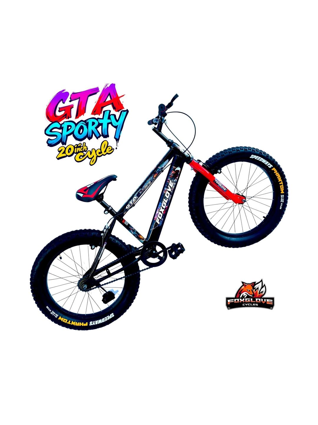 FOXGLOVE GTA Patterned Glossy Bicycle - 20 Inch-picture-23