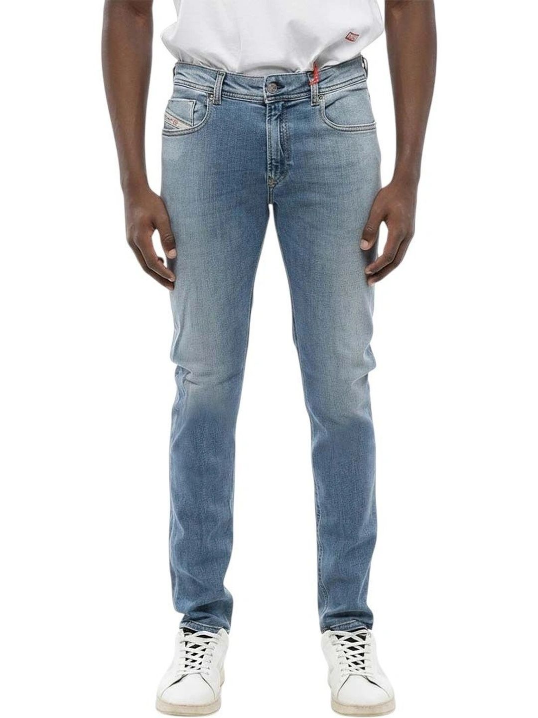 DIESEL Men Skinny Fit Low-Rise Low Distress Jeans-picture-21