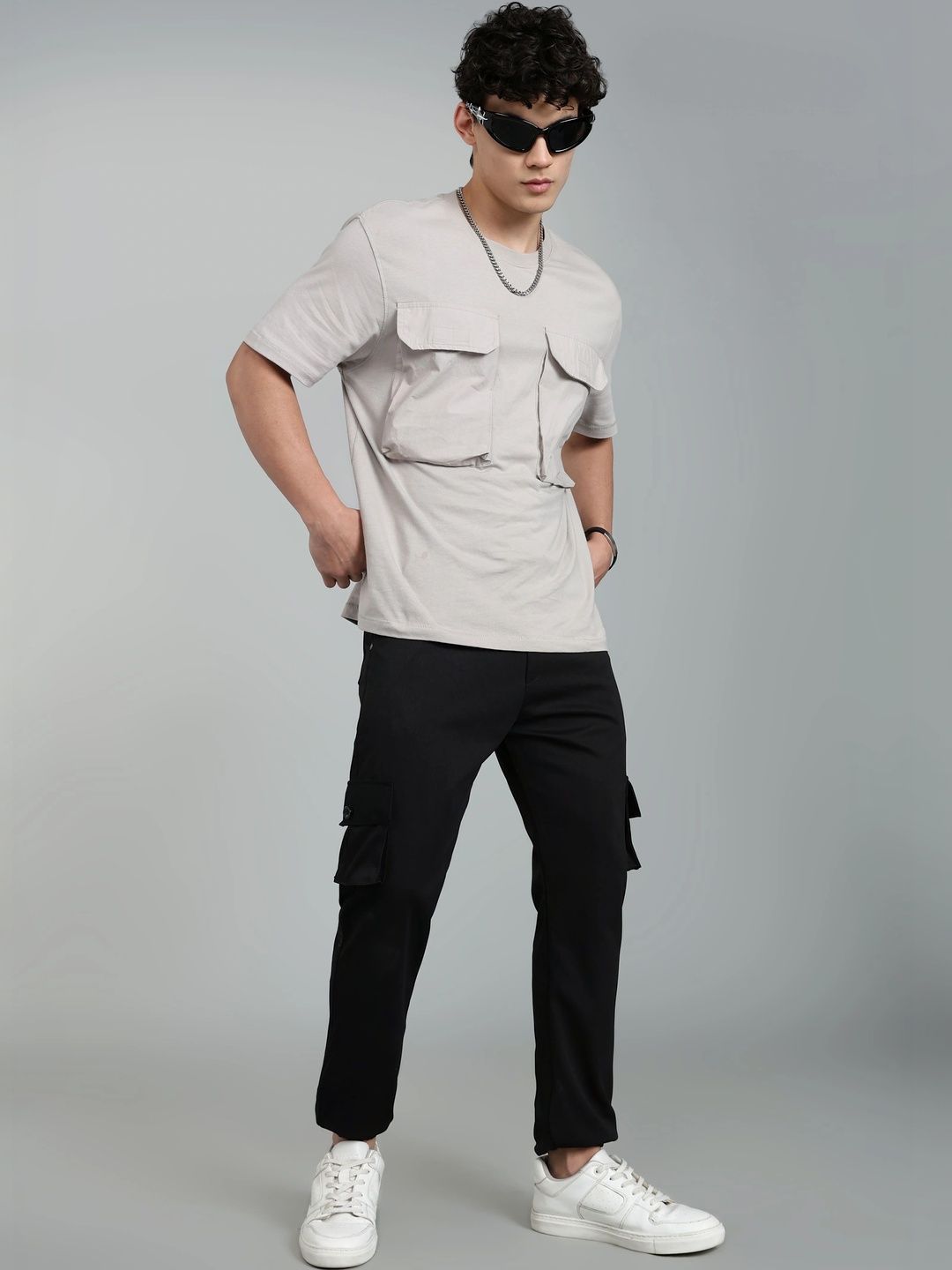 SZN Men Smart Mid-Rise Jogger Trousers-picture-22