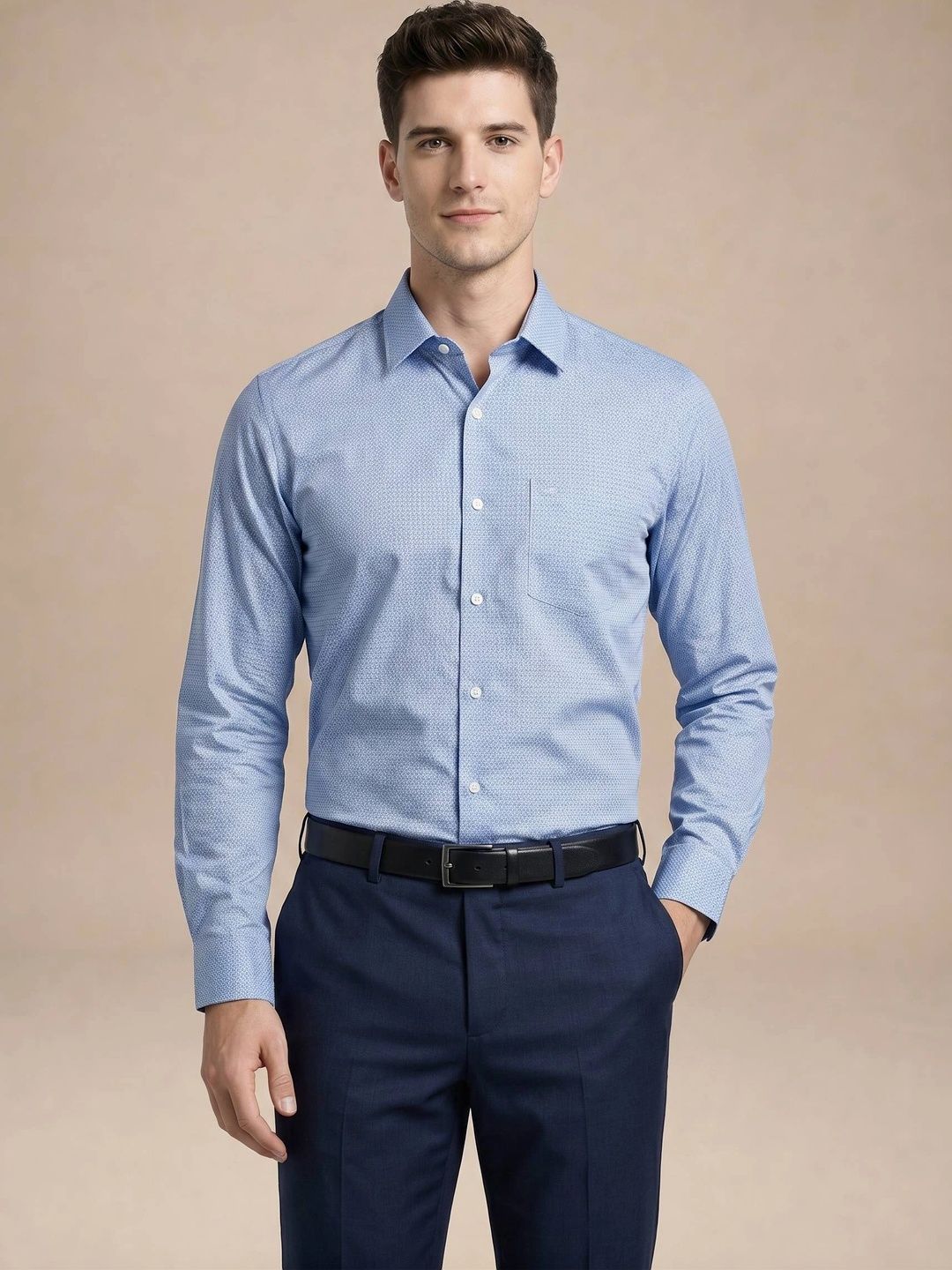 Turtle Men Standard Slim Fit Printed Formal Shirt-picture-24
