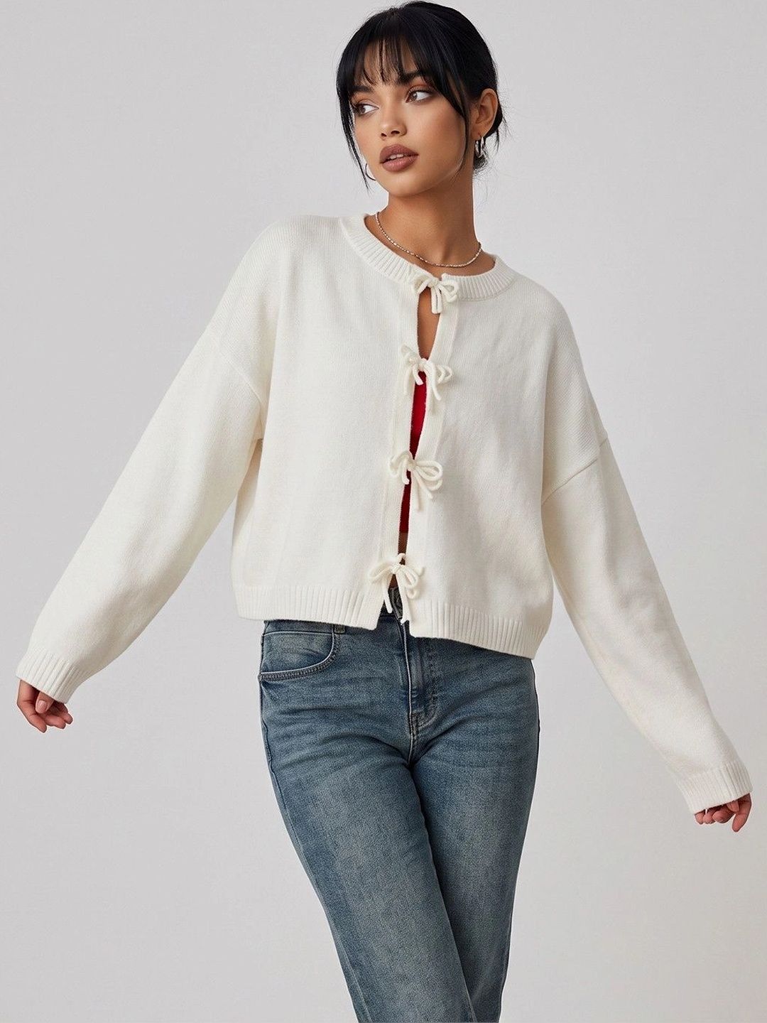 Suo Women Crop Cardigan-picture-36