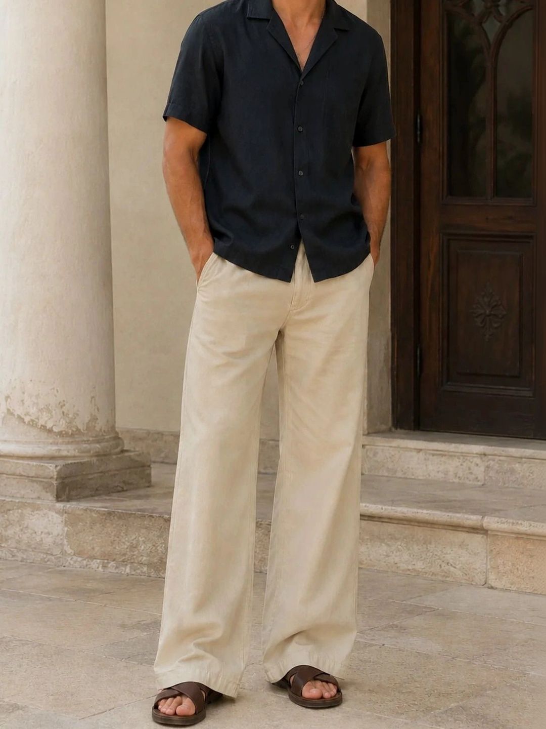D'AVARRIO Men Relaxed Trousers-picture-10