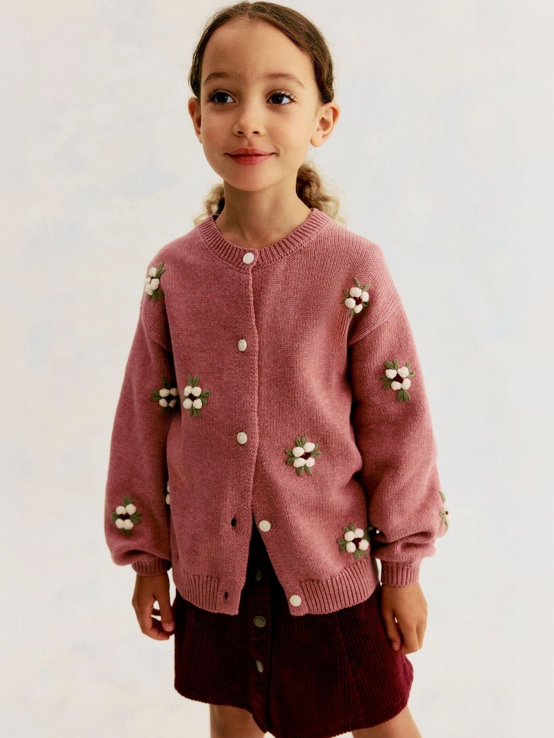 H&M Girls Embroidery-Detail Cotton Cardigan-picture-22