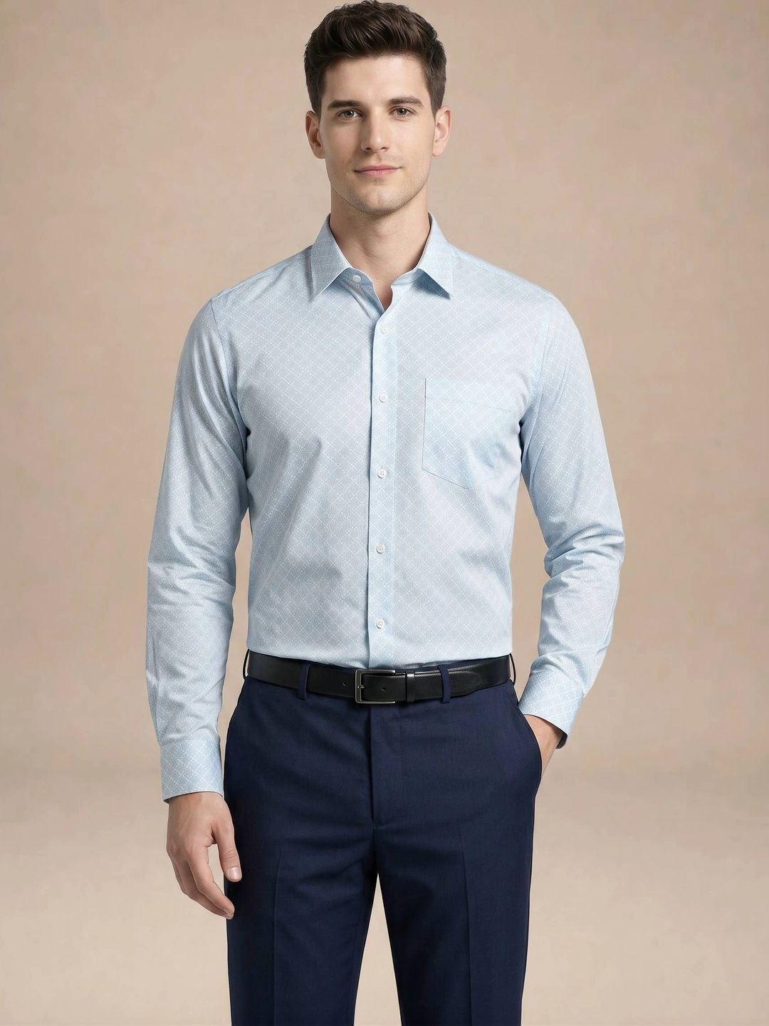 Turtle Men Standard Slim Fit Printed Formal Shirt-picture-45