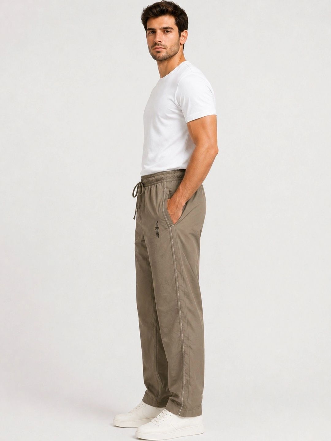 R.Code by The Roadster Life Co. Men Regular Fit Brand Logo Training Track Pants-picture-54