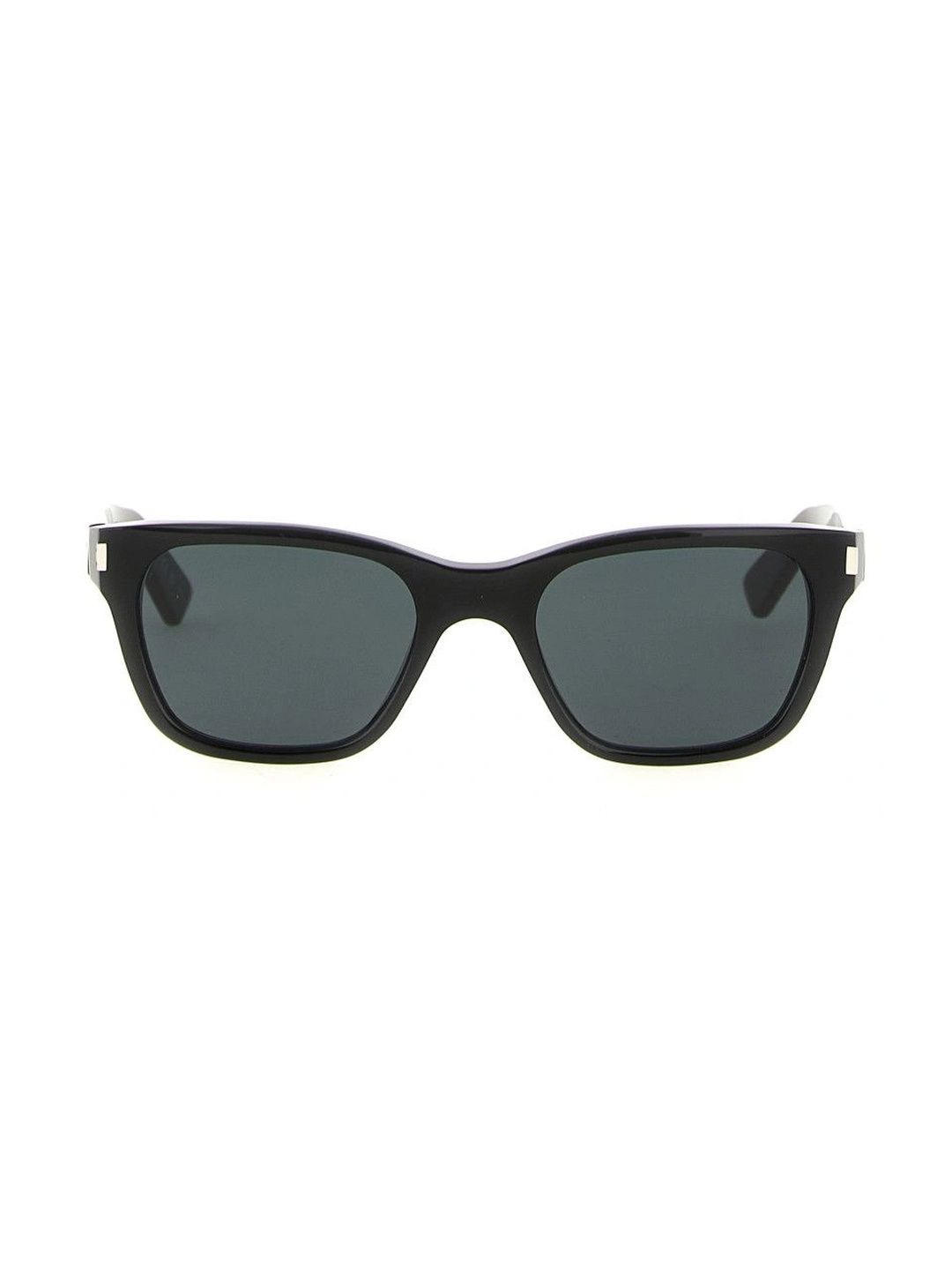 Saint Laurent Men Grey Lens & Black Rectangle Sunglasses with-image-30