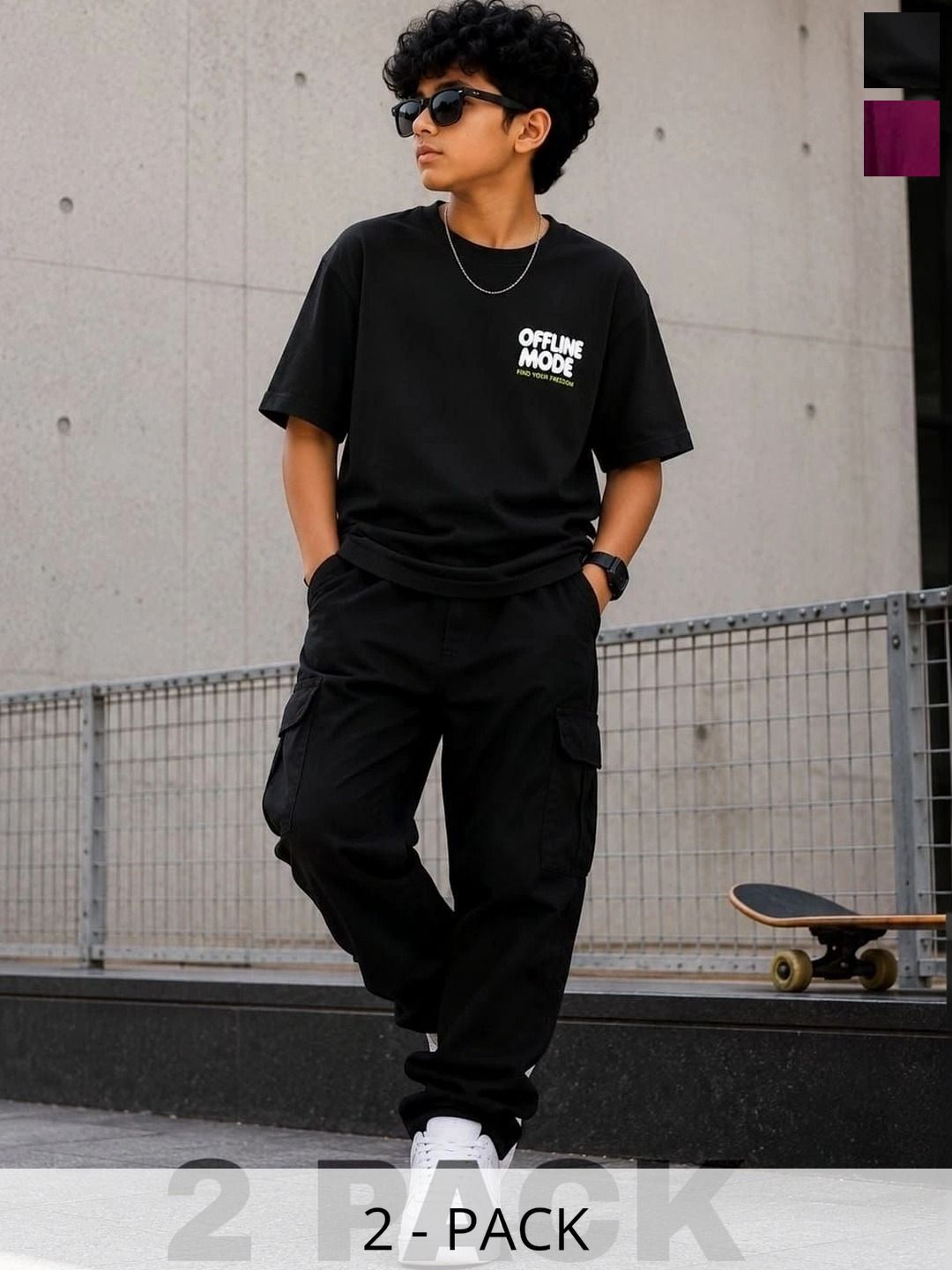 Pixel Punk Boys Typography 2 Printed T-shirt-picture-32