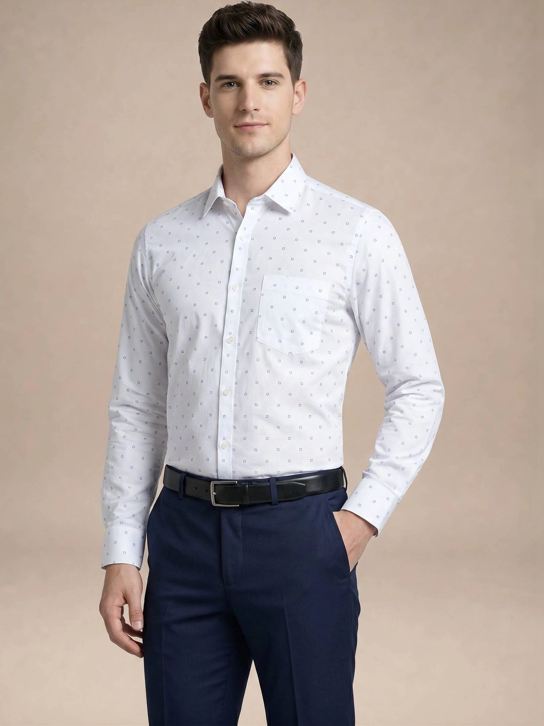 Turtle Men Standard Slim Fit Printed Formal Shirt-picture-15