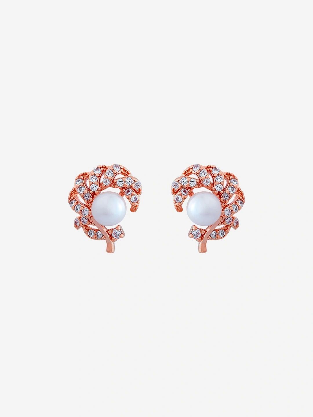 Kushal's Fashion Jewellery Floral Studs Earrings-picture-26