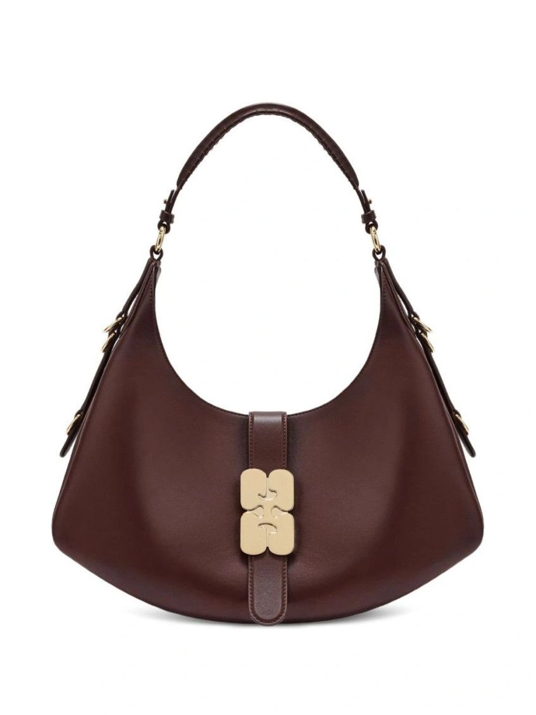 Ganni Leather Half Moon Sling Bag-image-29