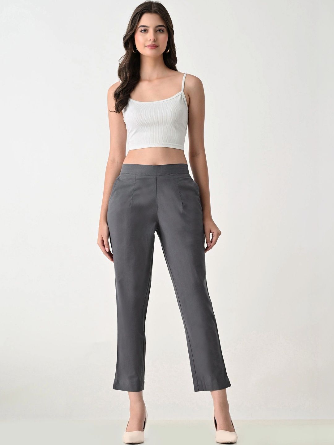 Anouk Women Relaxed High-Rise Trousers-picture-15