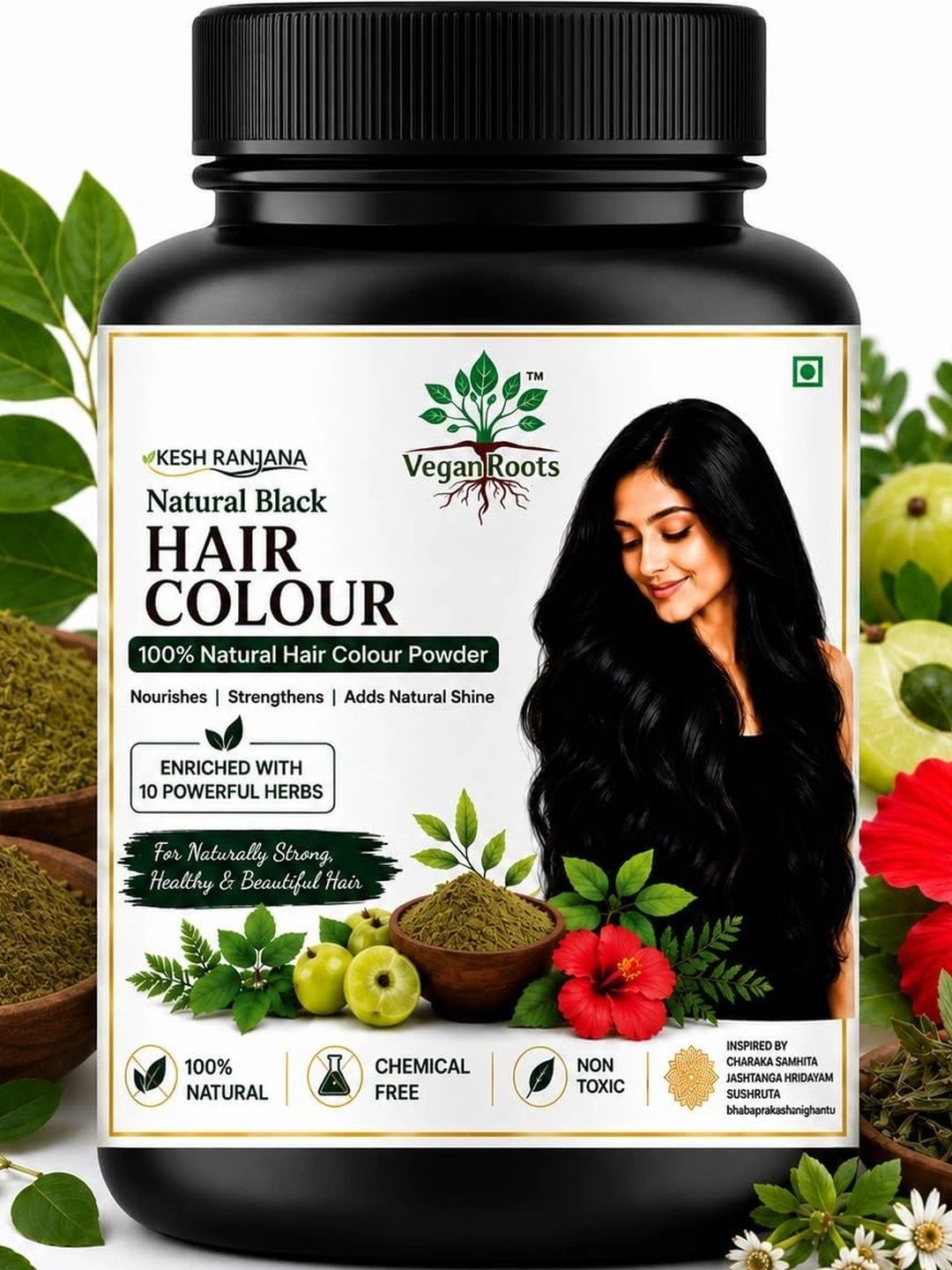 VEGAN ROOTS 100% Gray Coverage Hair Colour Powder - 200 g-picture-41