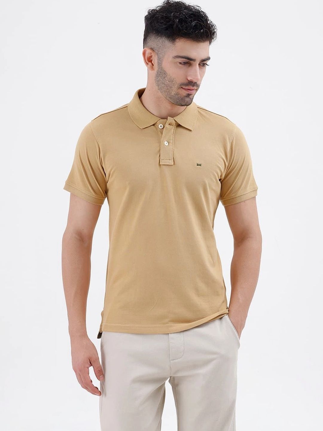 Basics Men Polo Collar T-shirt-picture-23