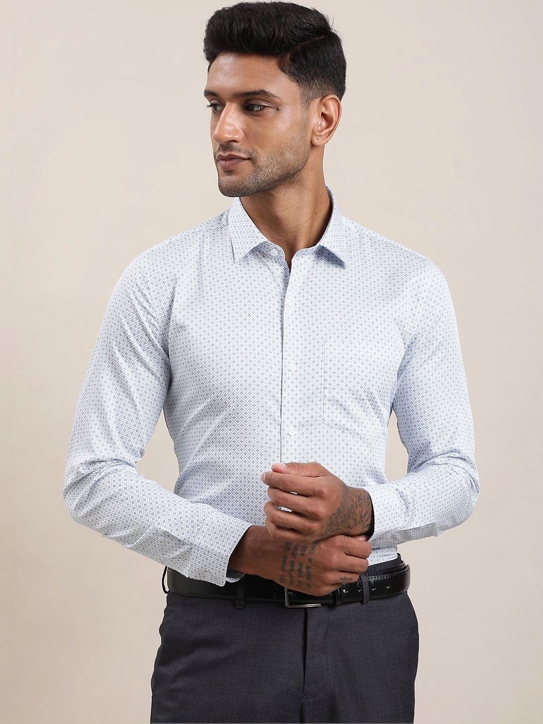 Turtle Men Standard Slim Fit Printed Formal Shirt-picture-32