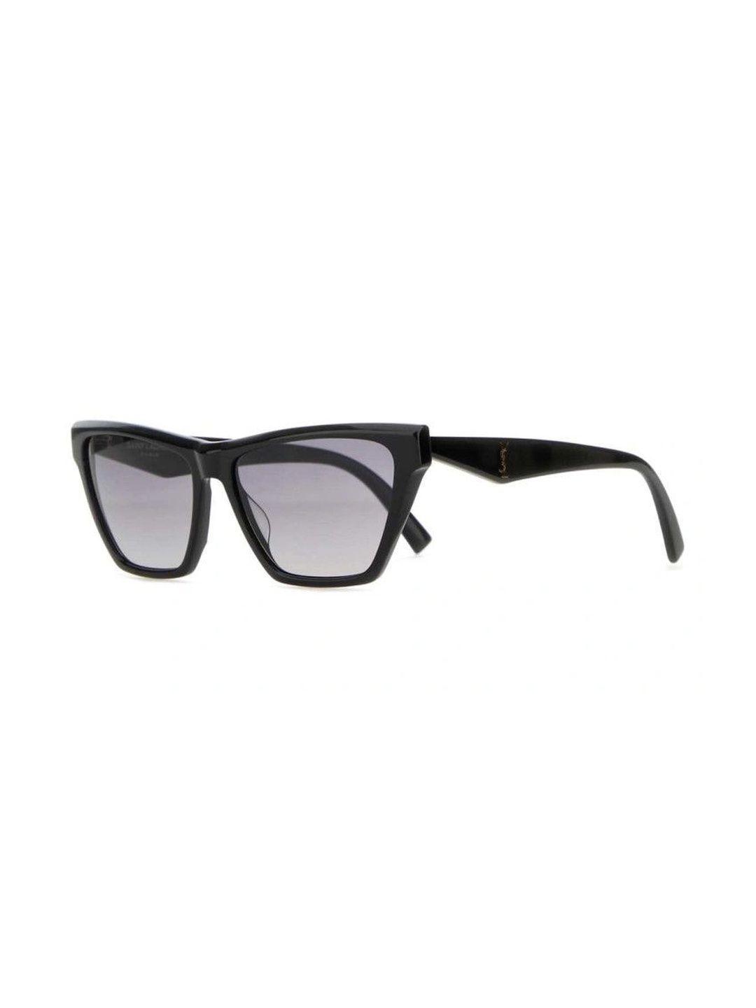 Saint Laurent Women Grey Lens & Black Cateye Sunglasses with-picture-40