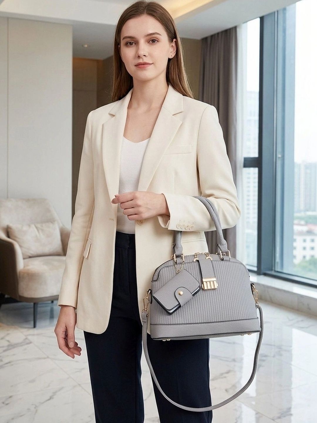 CORSICA Textured PU Structured Satchel-picture-29