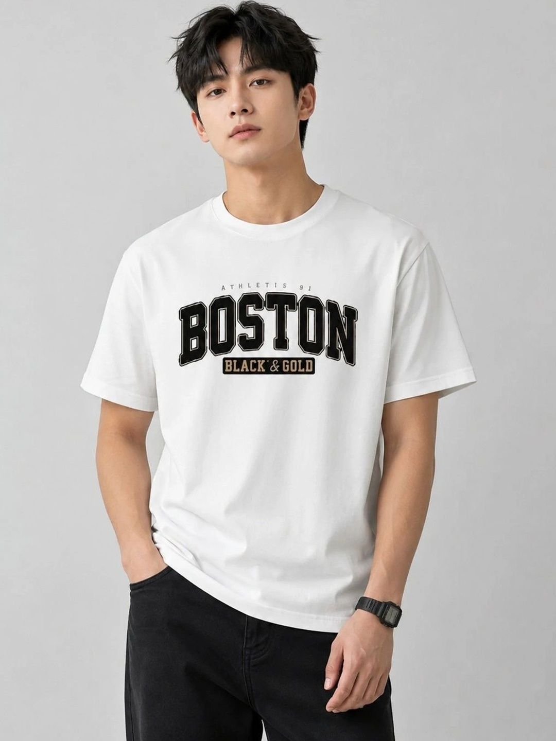 MOSSMOOR Men Typography Printed T-shirt-picture-54