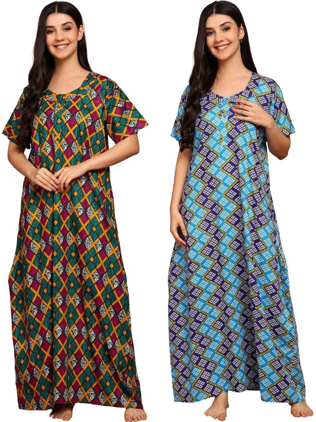 YUKATA Printed Maxi Nightdress-picture-11