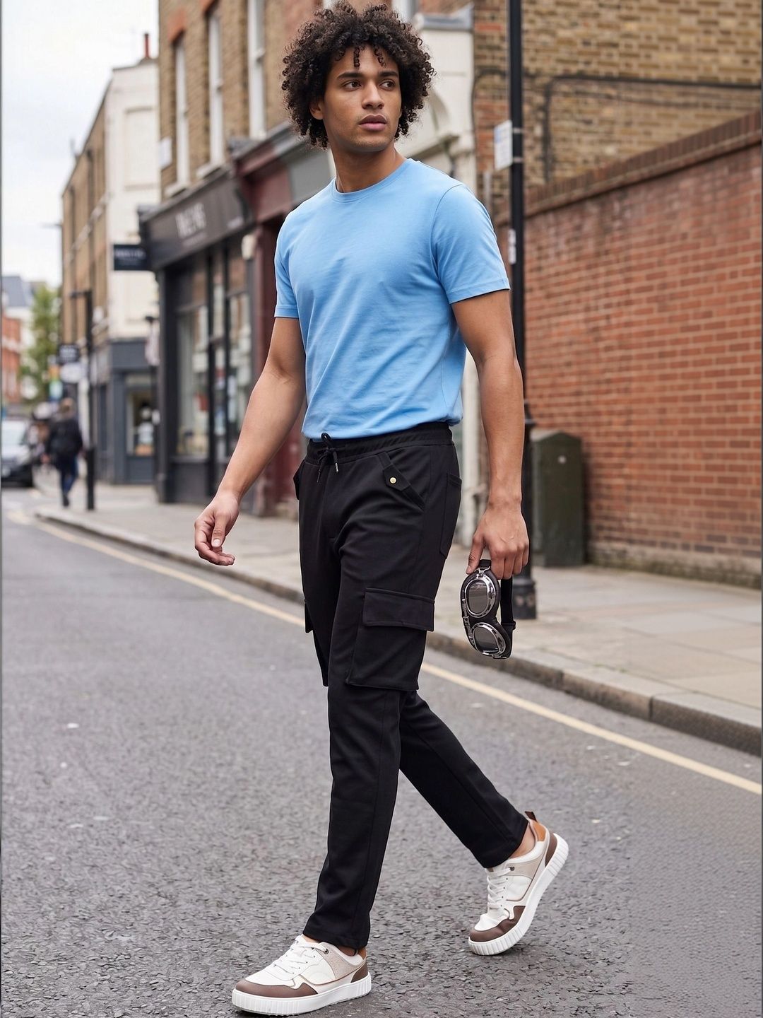 SZN Men Smart Mid-Rise Jogger Trousers-picture-27