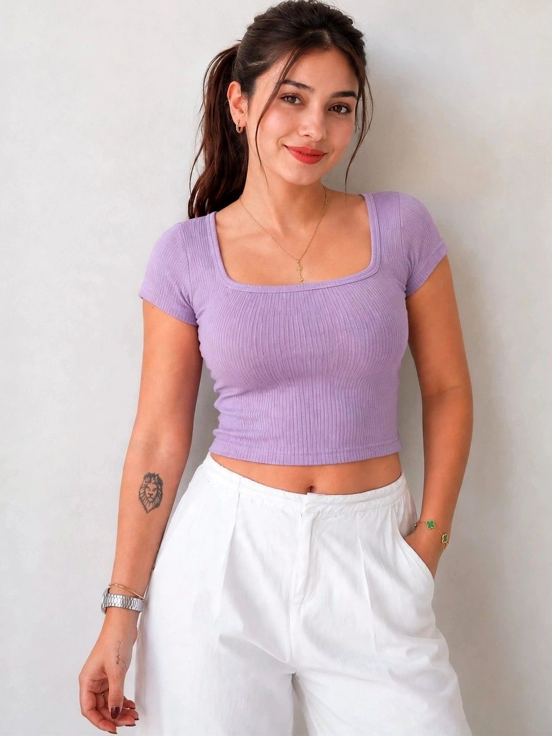 GLOWBERRY Cotton Crop Top-picture-13