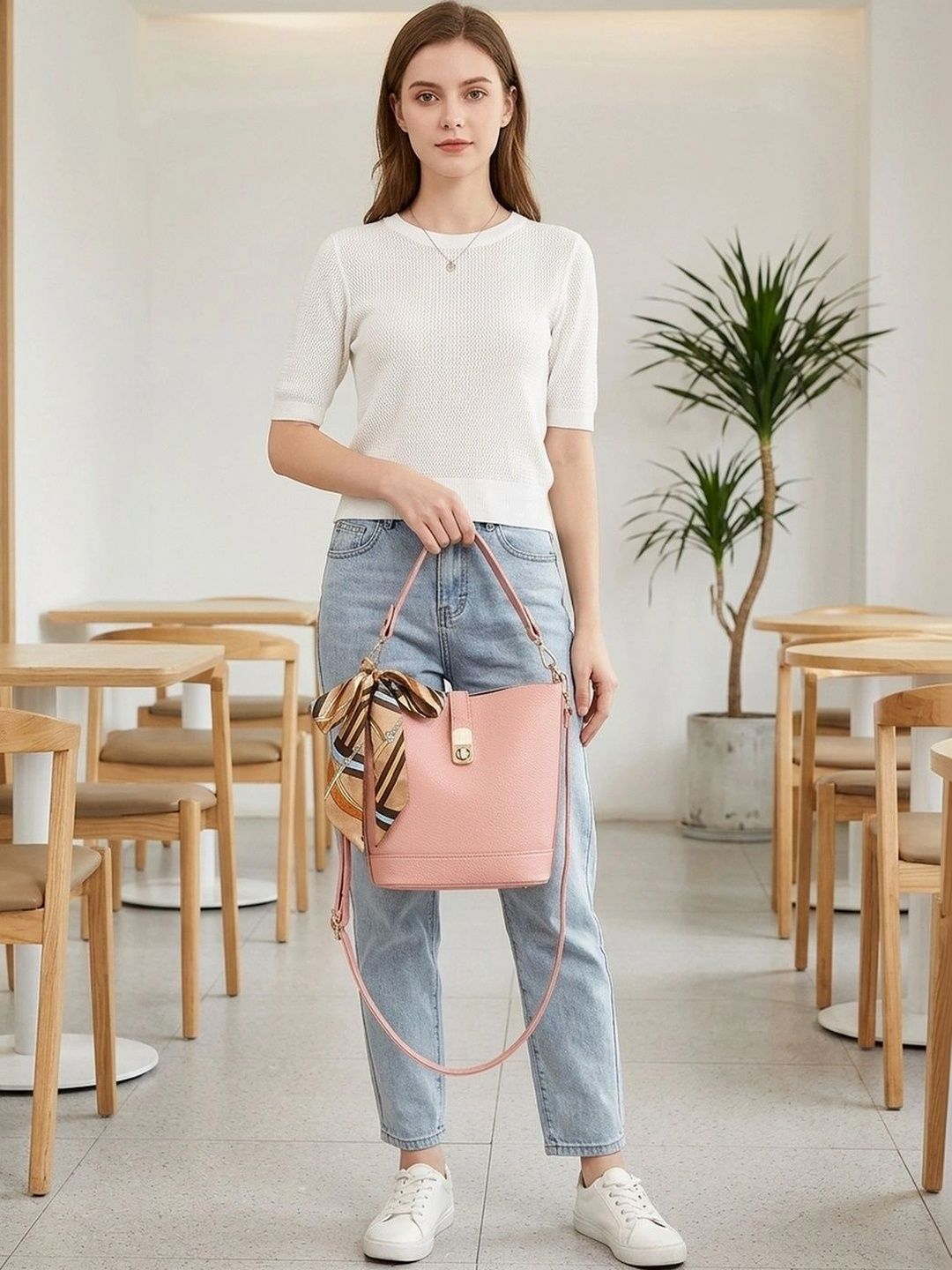 CORSICA Textured PU Bucket Handheld Bag-picture-23