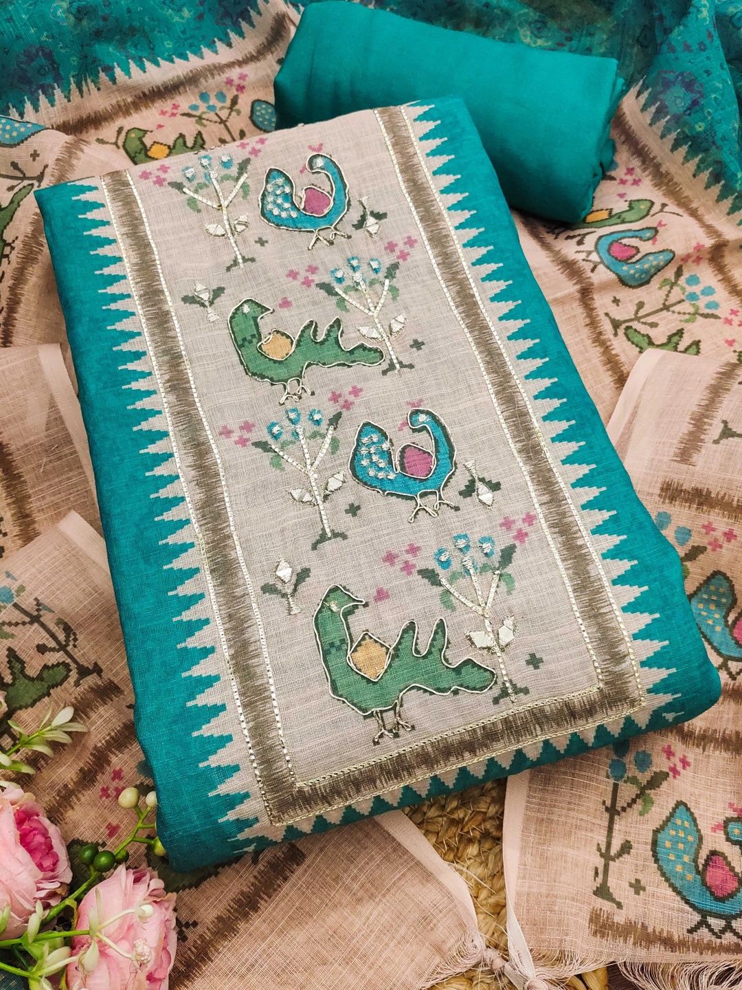 Maroosh Printed Unstitched Dress Material-picture-30
