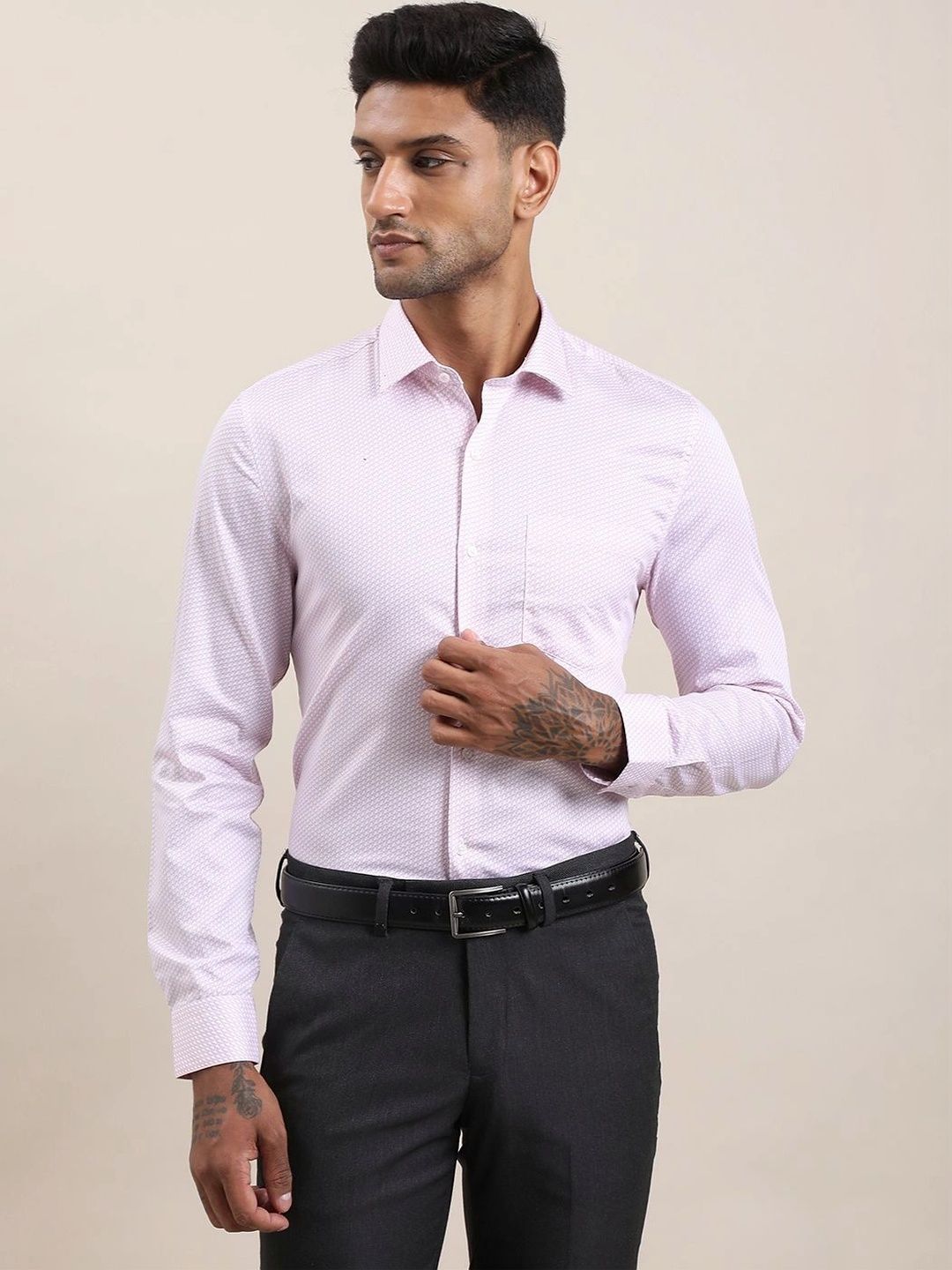 Turtle Men Standard Slim Fit Formal Shirt-picture-38