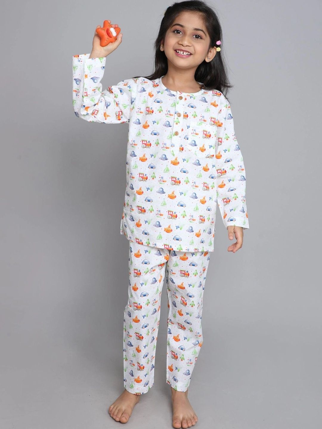 Little Clothings Unisex Kids Printed Night suit-picture-39
