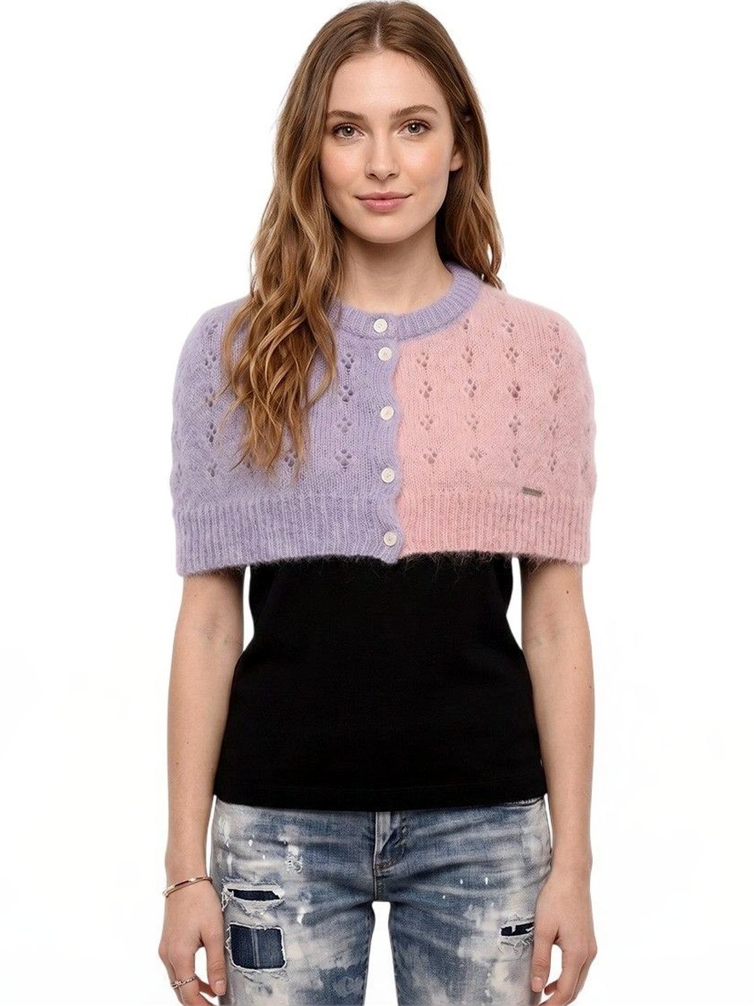 Dsquared2 Women Colourblocked Crop Cardigan-picture-13