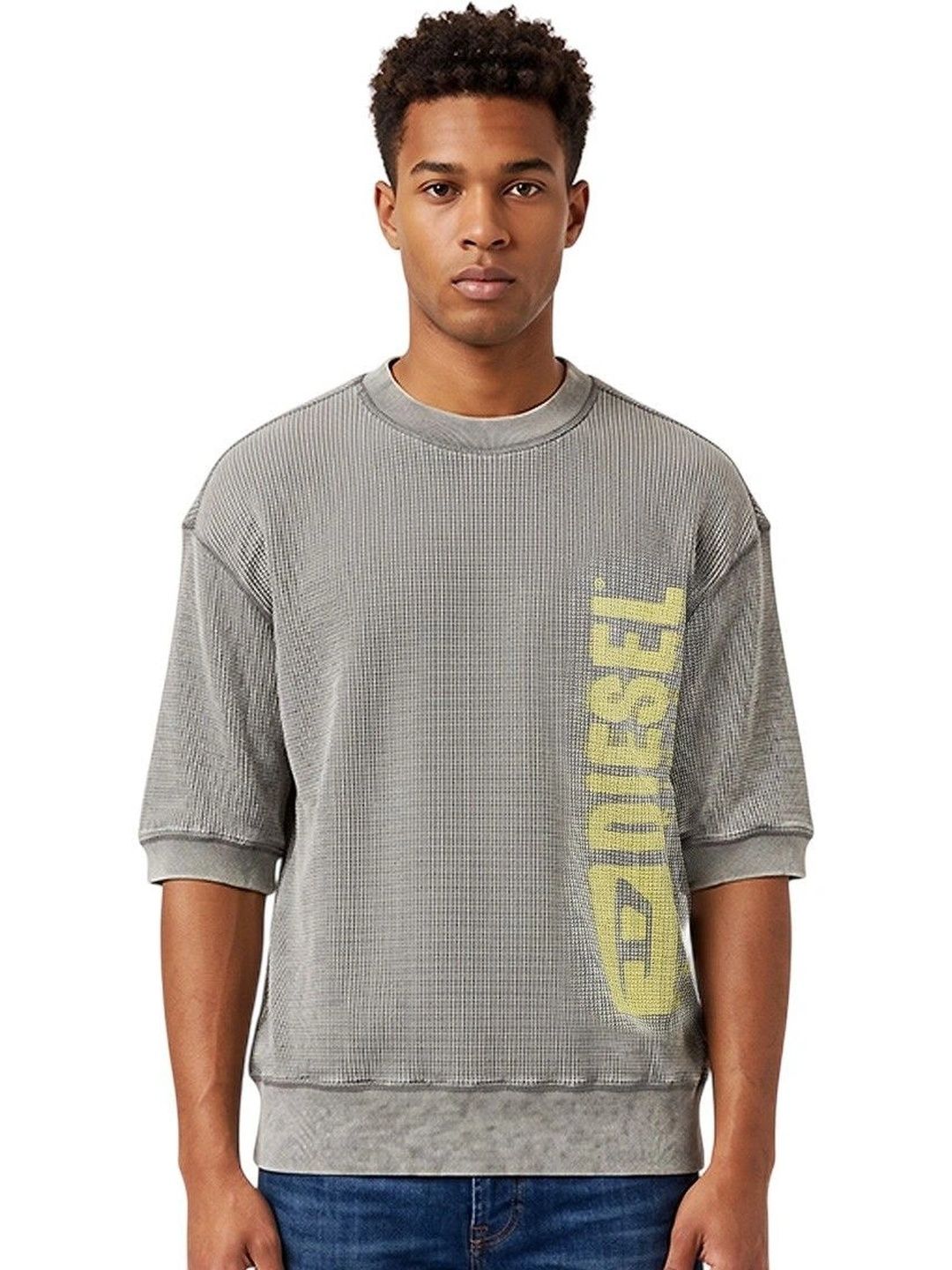 DIESEL Men Self Design Round Neck Pullover-picture-17