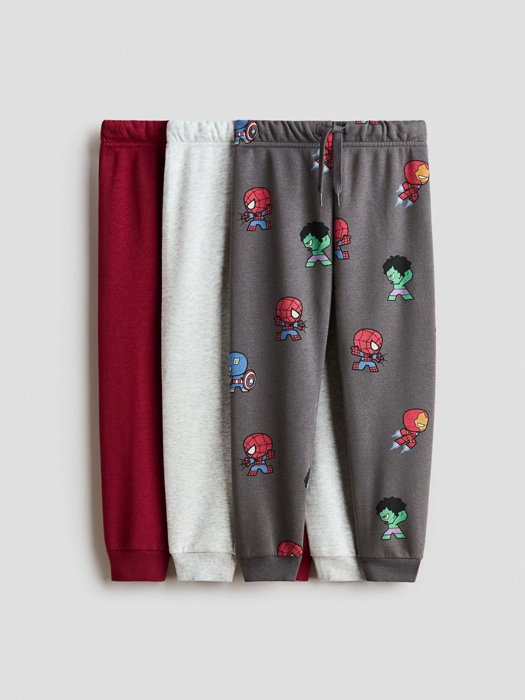 H&M Boys 3-Pack Motif-Detail Brushed-Inside Joggers-picture-34