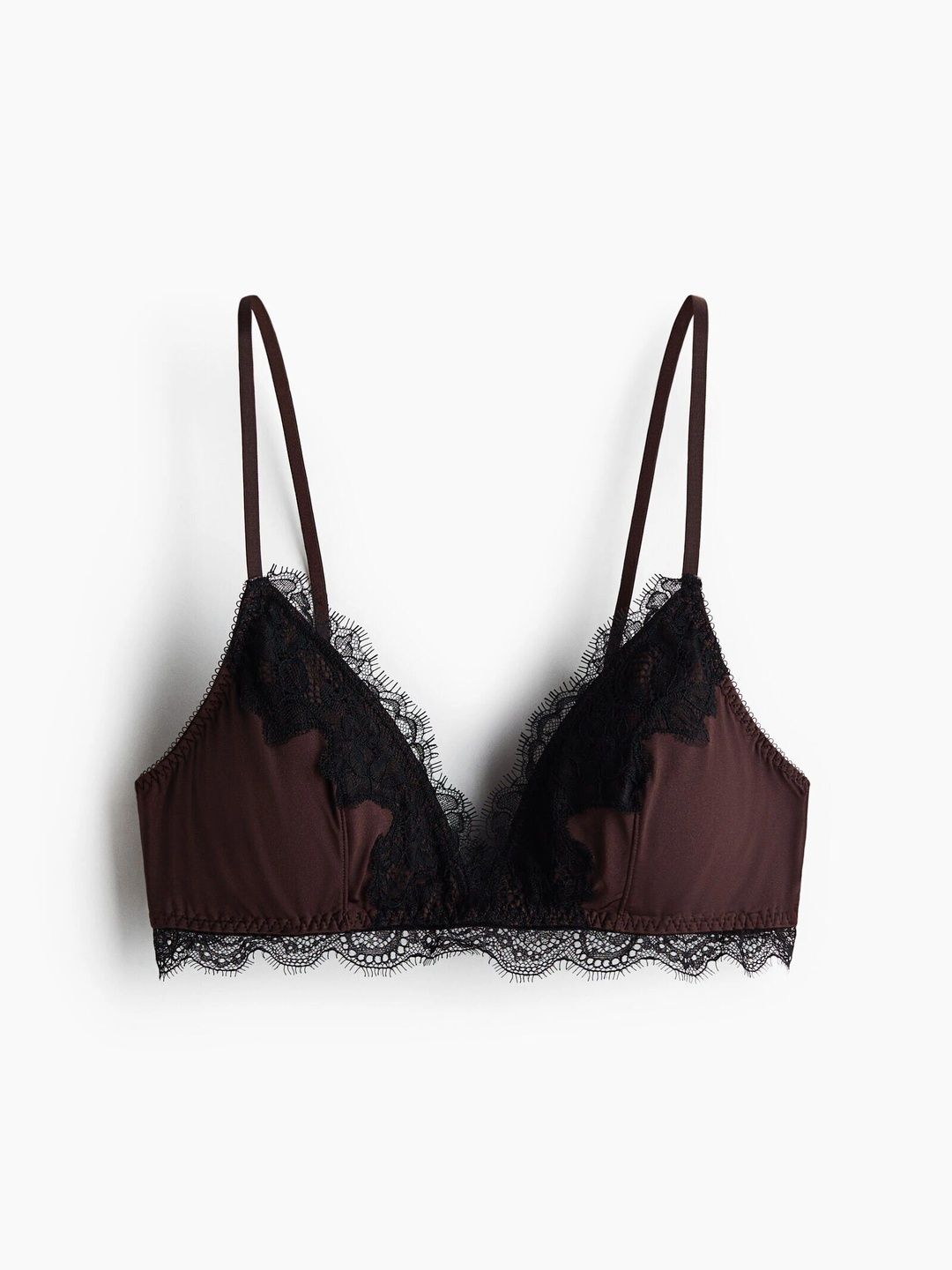 H&M Women Padded Soft Microfibre And Lace Bra-picture-37