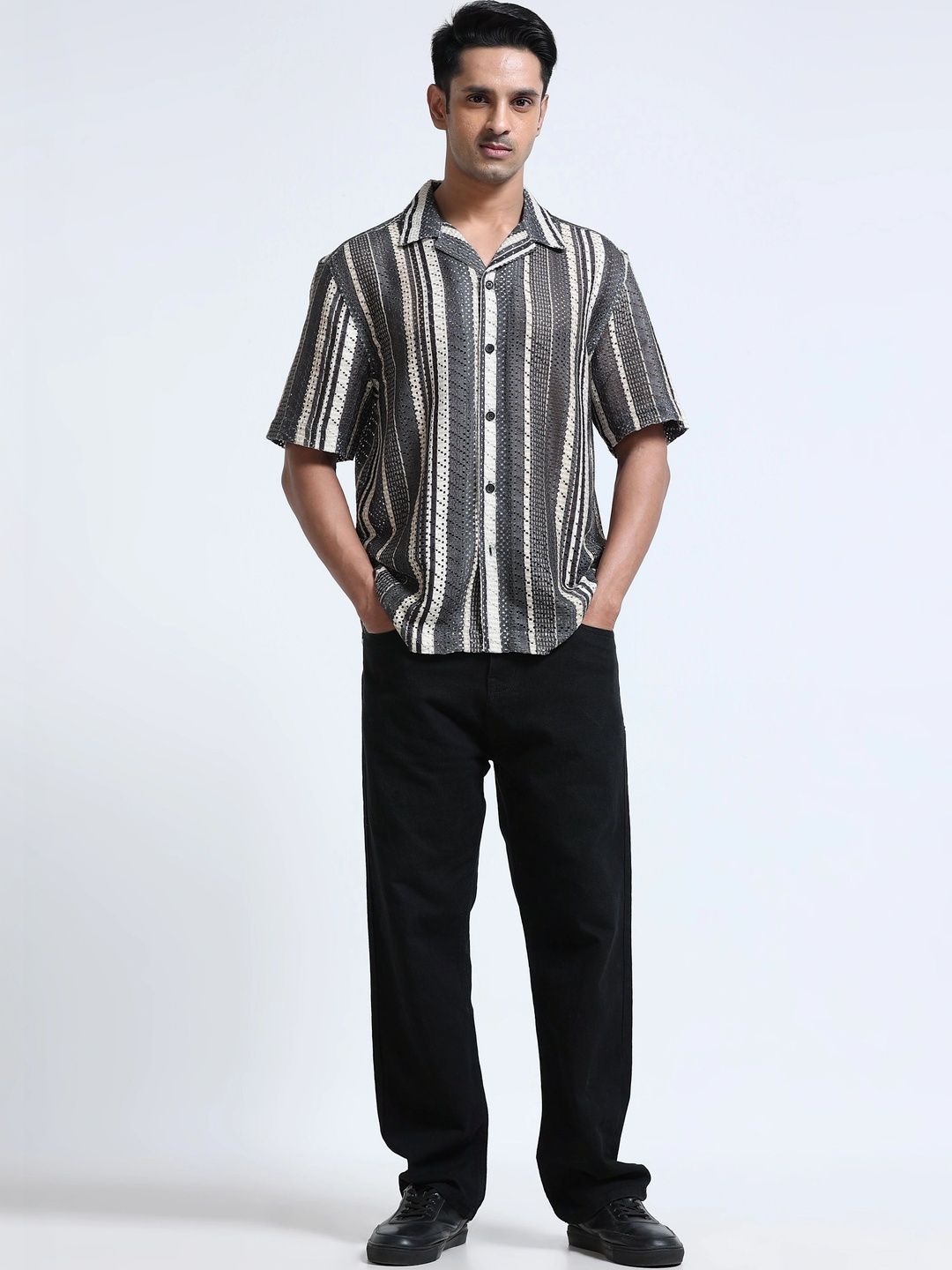 StitchX Men Striped Casual Shirt-picture-33