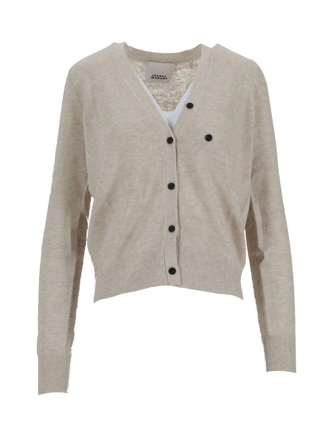 Isabel Marant Light Beige V Neck Cardigan-picture-52