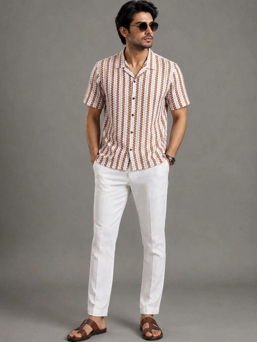 HERE&NOW Men Comfort Printed Casual Shirt-picture-11