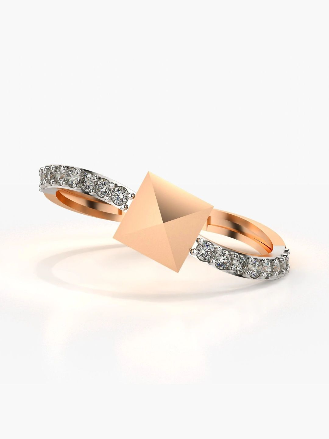 VALANOVA 9K Gold 0.22CT Lab Diamond Ring -1.34 g-picture-10
