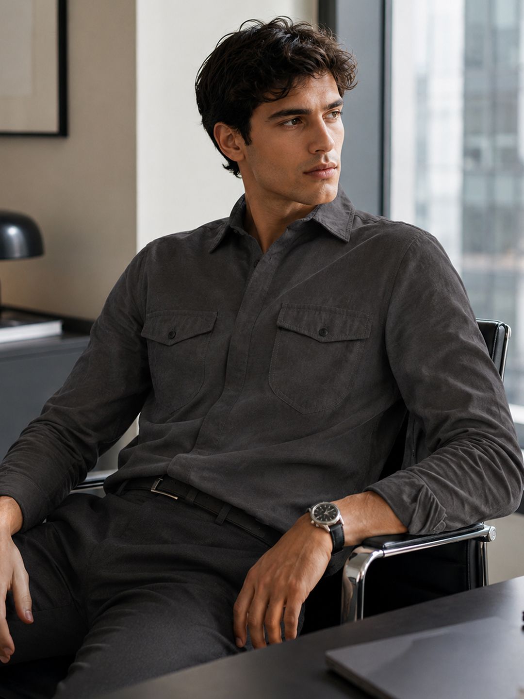 CAHOOT Men Classic Casual Shirt-image-47